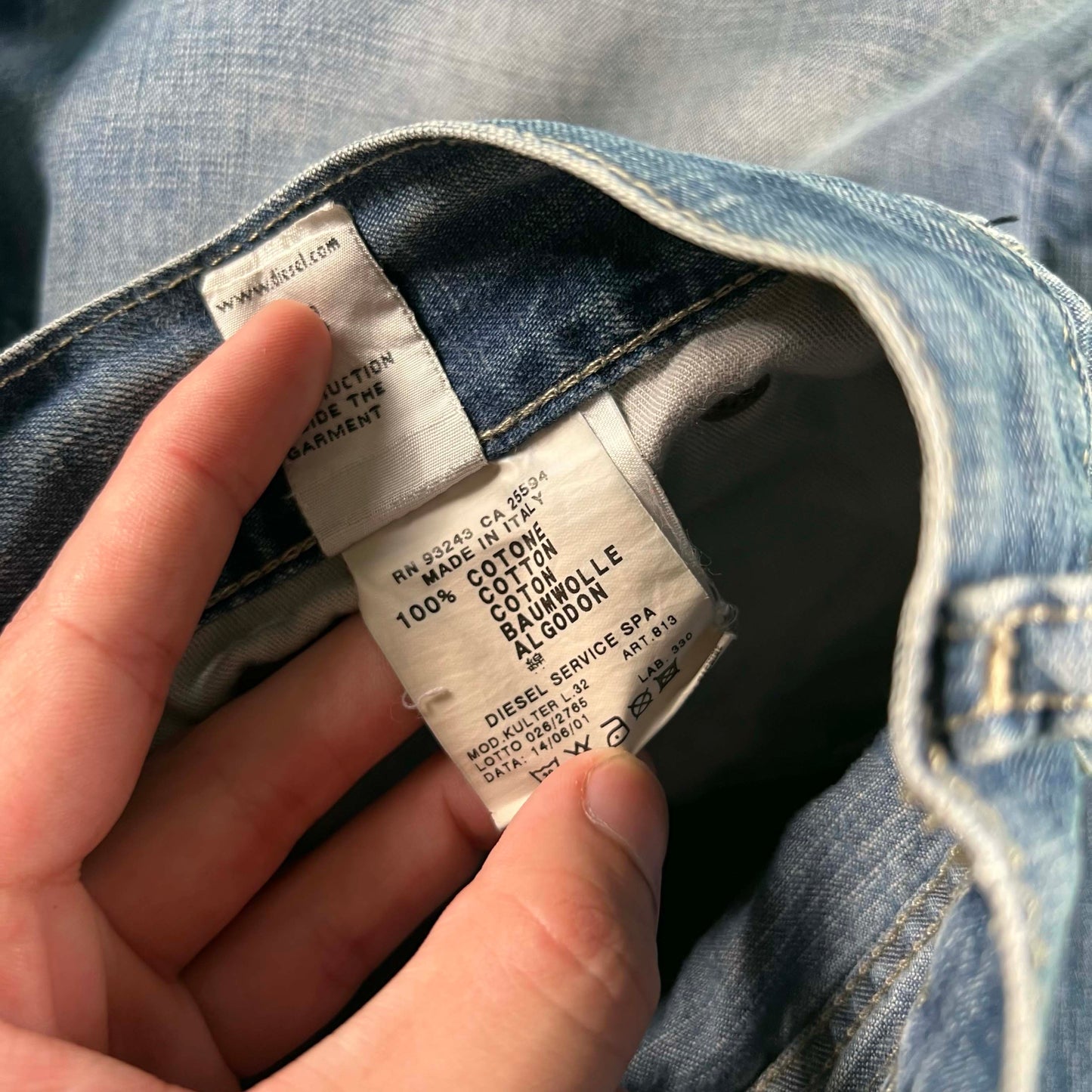 Made in Italy Diesel 'Service Spa' Denim- 34x28