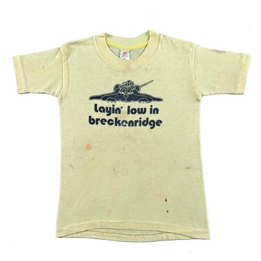70s Perfect 'layin' low in breckenridge' Tee- XXS