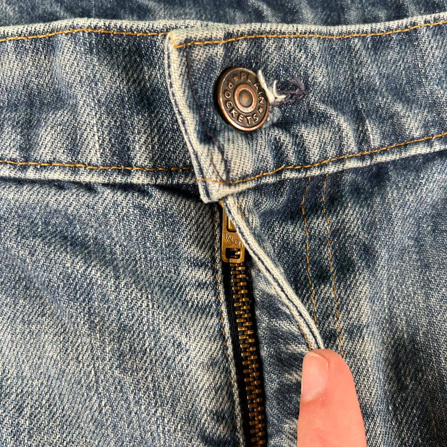 70s JcPenney Wide Leg Flared Denim- 39x27