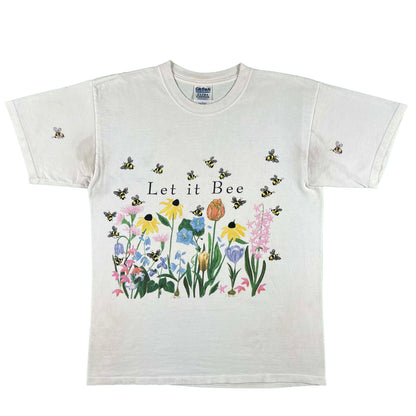 90s 'Let it Bee' Flowers Tee- L