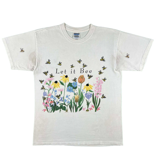 90s 'Let it Bee' Flowers Tee- L