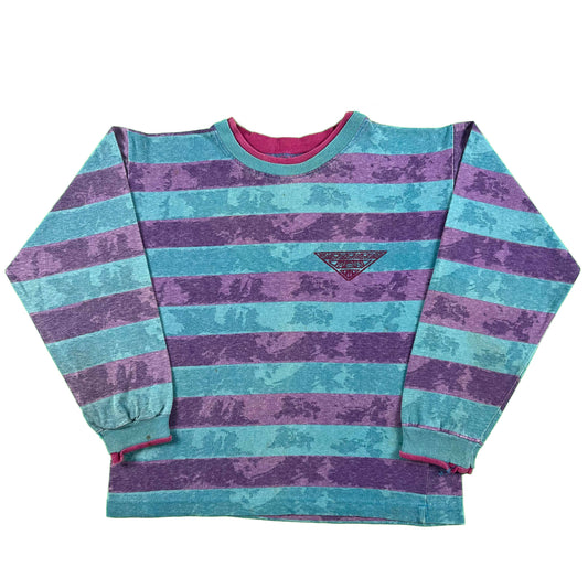 90s Honors Striped Long Sleeve Tee- XS