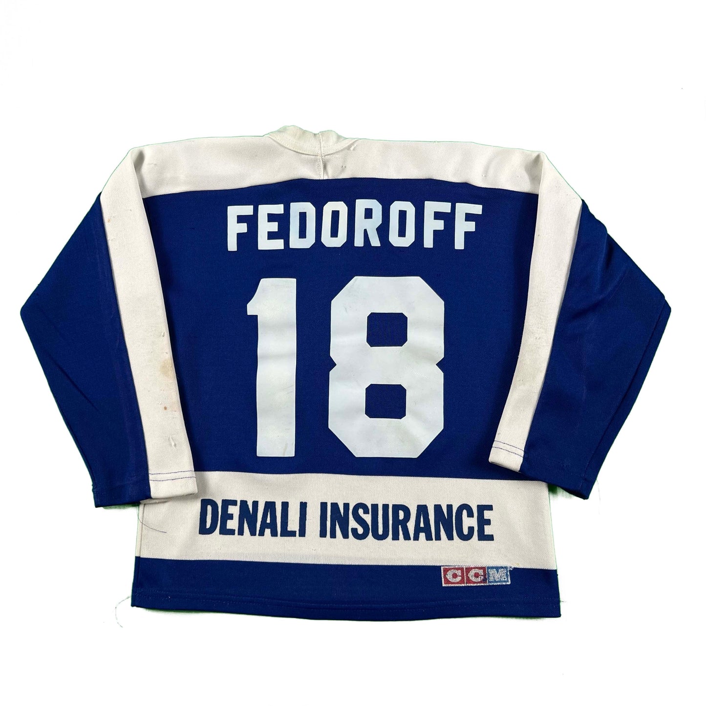 80s Patched Mustang Hockey Jersey- XS