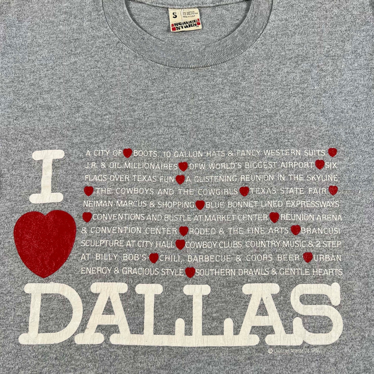 80s I ❤️ Dallas Tee- S