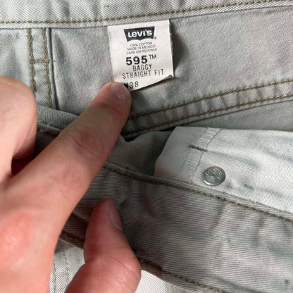 90s Levi's 595 Baggy Straight Shorts- 36x11.5