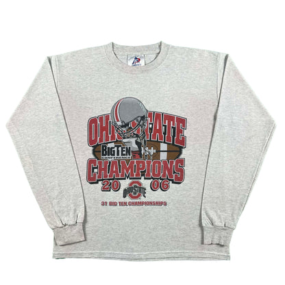 2006 Ohio State Big 10 Football Champs Long Sleeve Tee- M