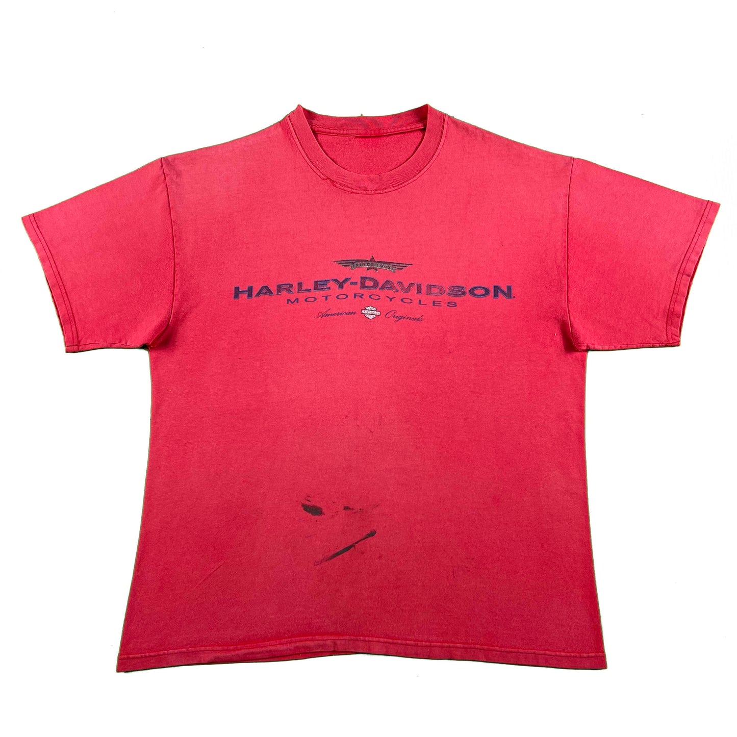 00s Sun Faded Newport News, VA Harley Davidson Tee- L