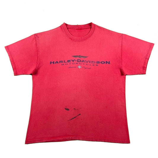 00s Sun Faded Newport News, VA Harley Davidson Tee- L
