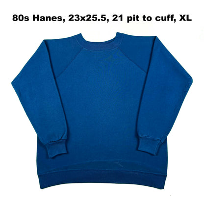 Vintage Blank Blue Sweatshirts- SELECT SWEAT