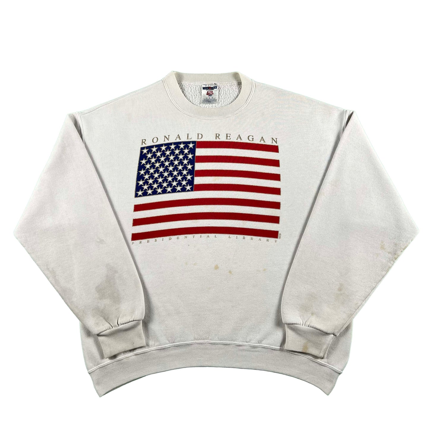 90s TRICKLE DOWN ECONOMICS Library Sweatshirt- L
