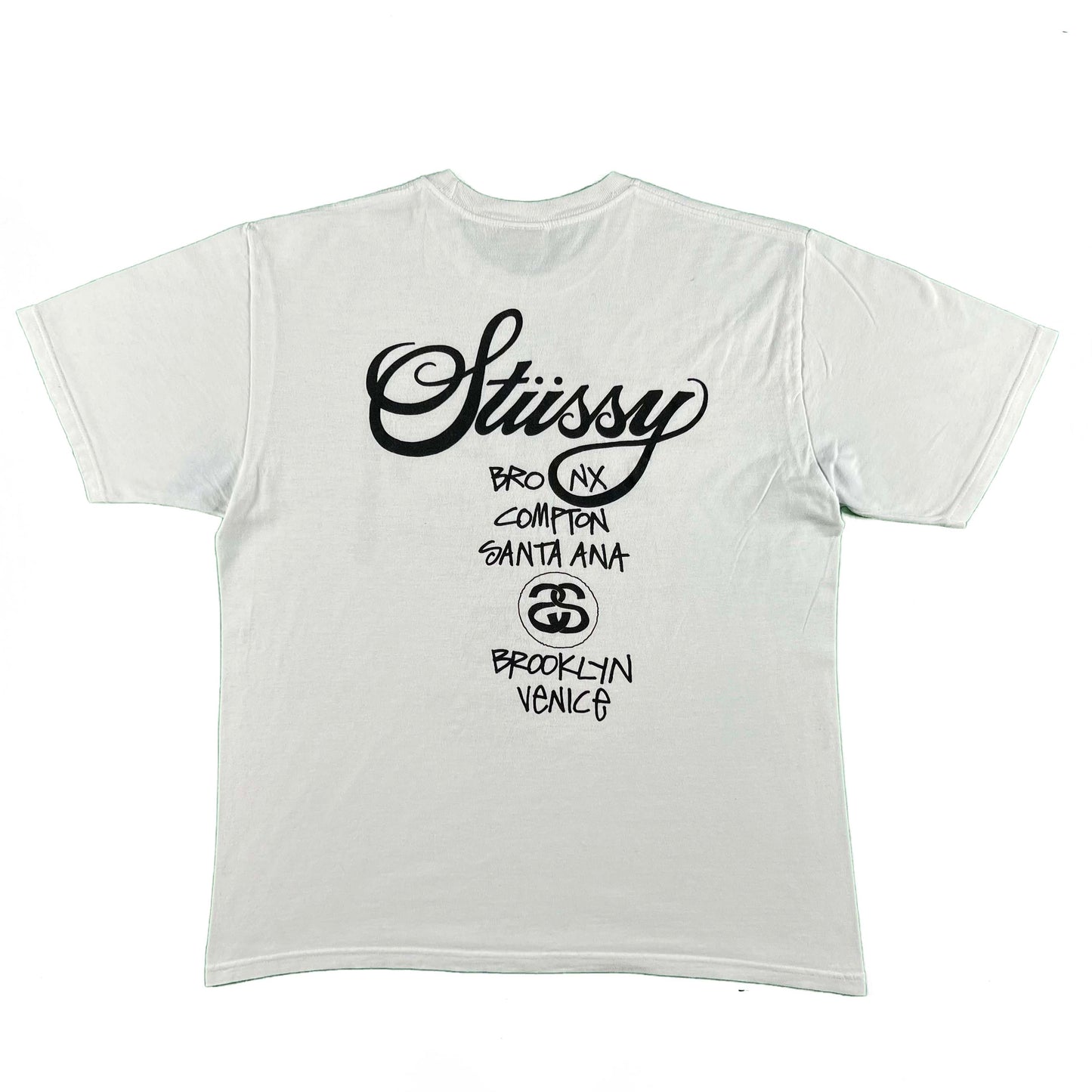 Stüssy 'New York, Los Angeles, Tokyo...' Tee- L