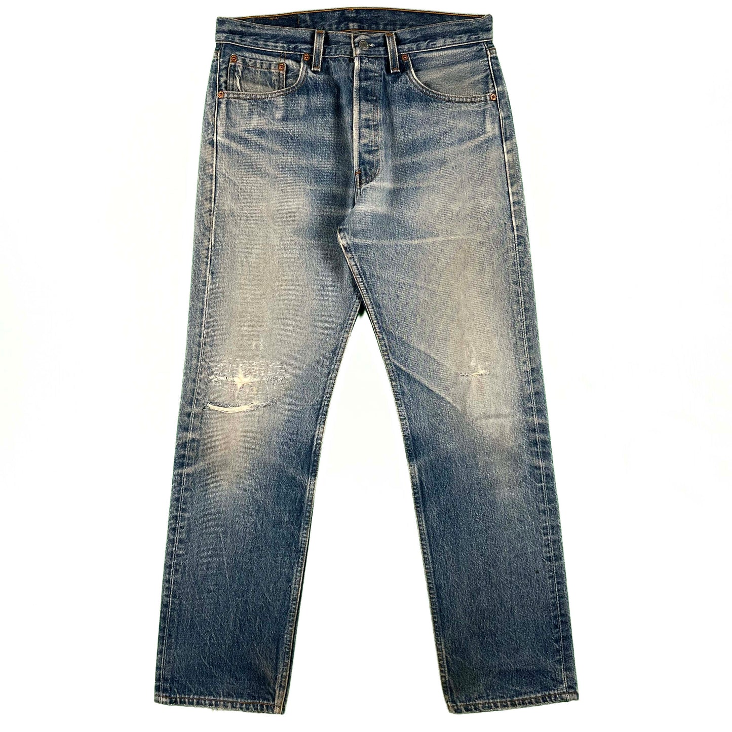 90s Repaired Levi's 501 Denim- 32x31