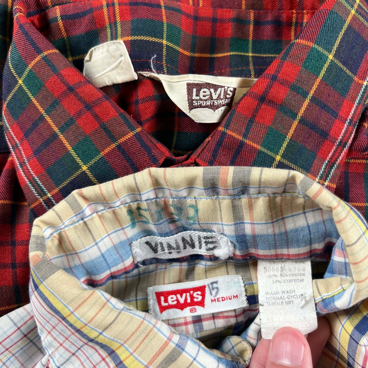 70s/80s Levi's Plaid Button Up Shirts- SELECT SHIRT