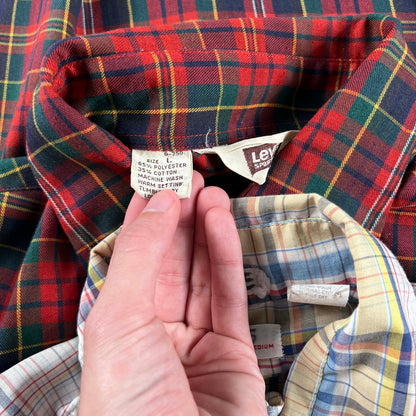 70s/80s Levi's Plaid Button Up Shirts- SELECT SHIRT