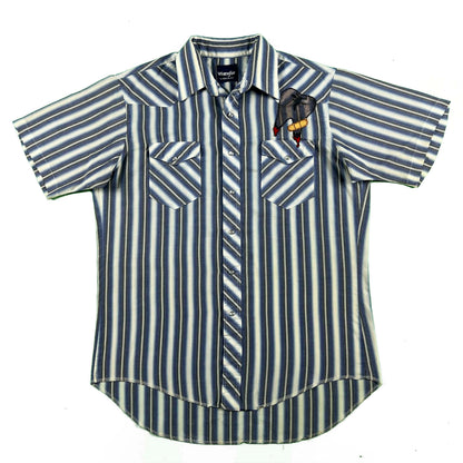 80s Wrangler 'Toothache' Pearl Snap Shirt- L