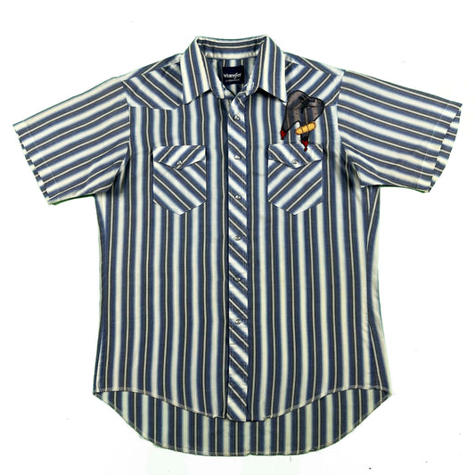 80s Wrangler 'Toothache' Pearl Snap Shirt- L