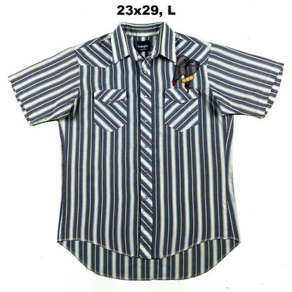 Vintage Wrangler Short Sleeve Pearl Snap Shirts- SELECT SHIRT