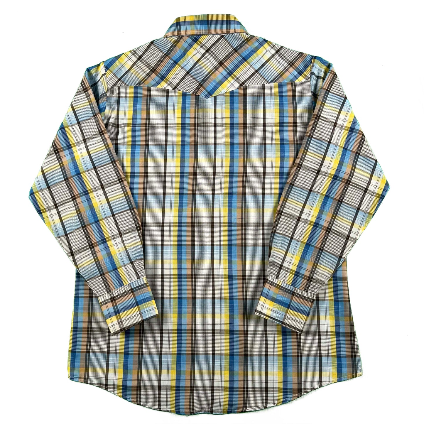70s Funky Colored Lee Pearl Snap Shirt- XL