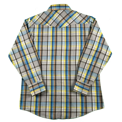 70s Funky Colored Lee Pearl Snap Shirt- XL