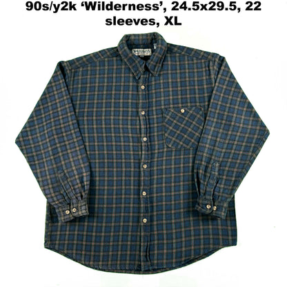 Vintage 100% Cotton Flannel Shirts- SELECT FLANNEL
