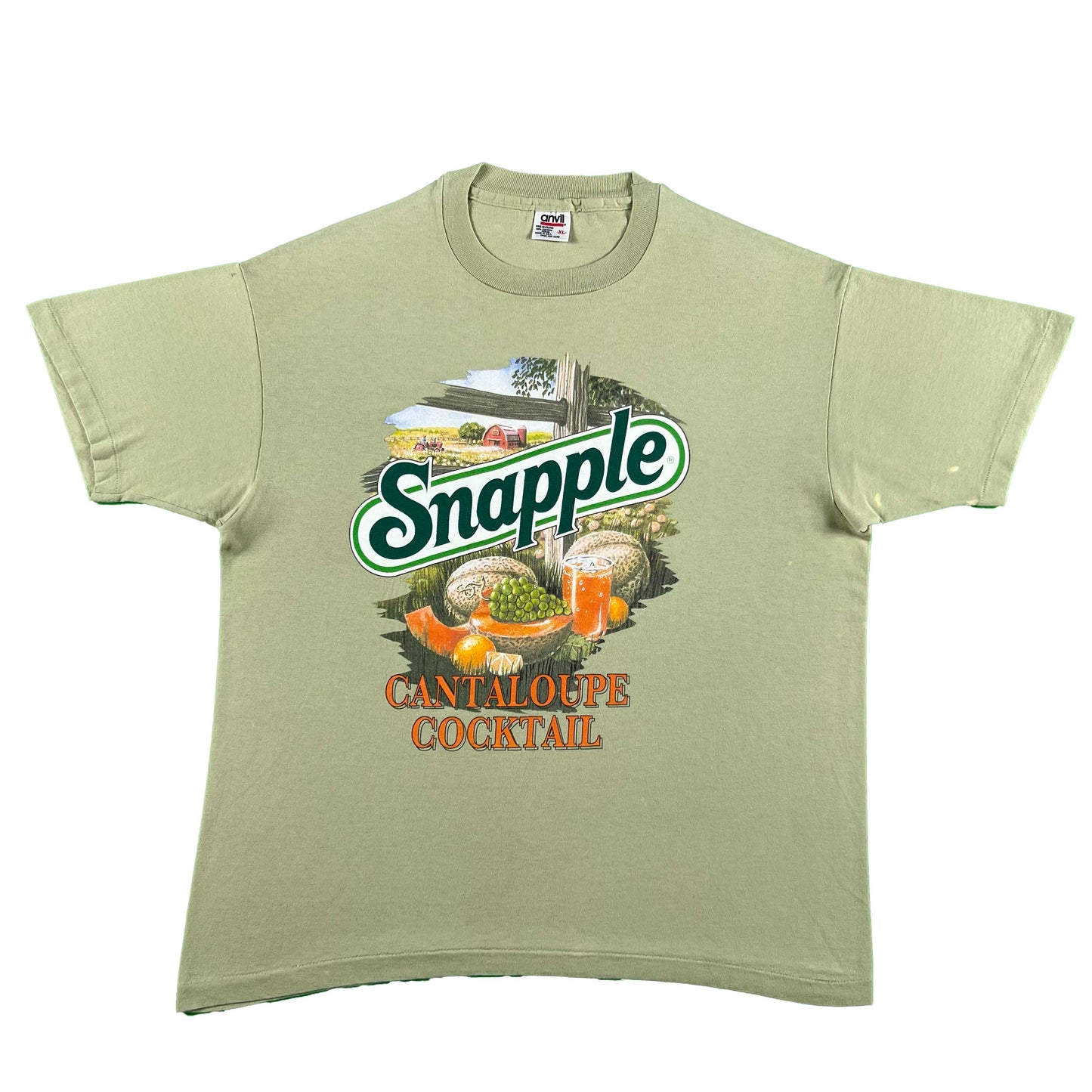 90s Snapple Cantaloupe Cocktail Tee- XL