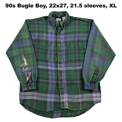 Vintage 100% Cotton Flannel Shirts- SELECT FLANNEL