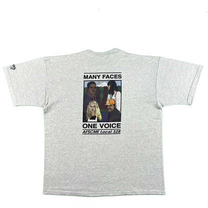 90s 'Many Faces One Voice' Union Tee- XL