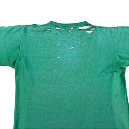 70s Thrashed PCITC Tee & 80s Waffle Knit Thermal- L