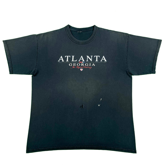 00s Sun Faded Black Atlanta Tee- XL