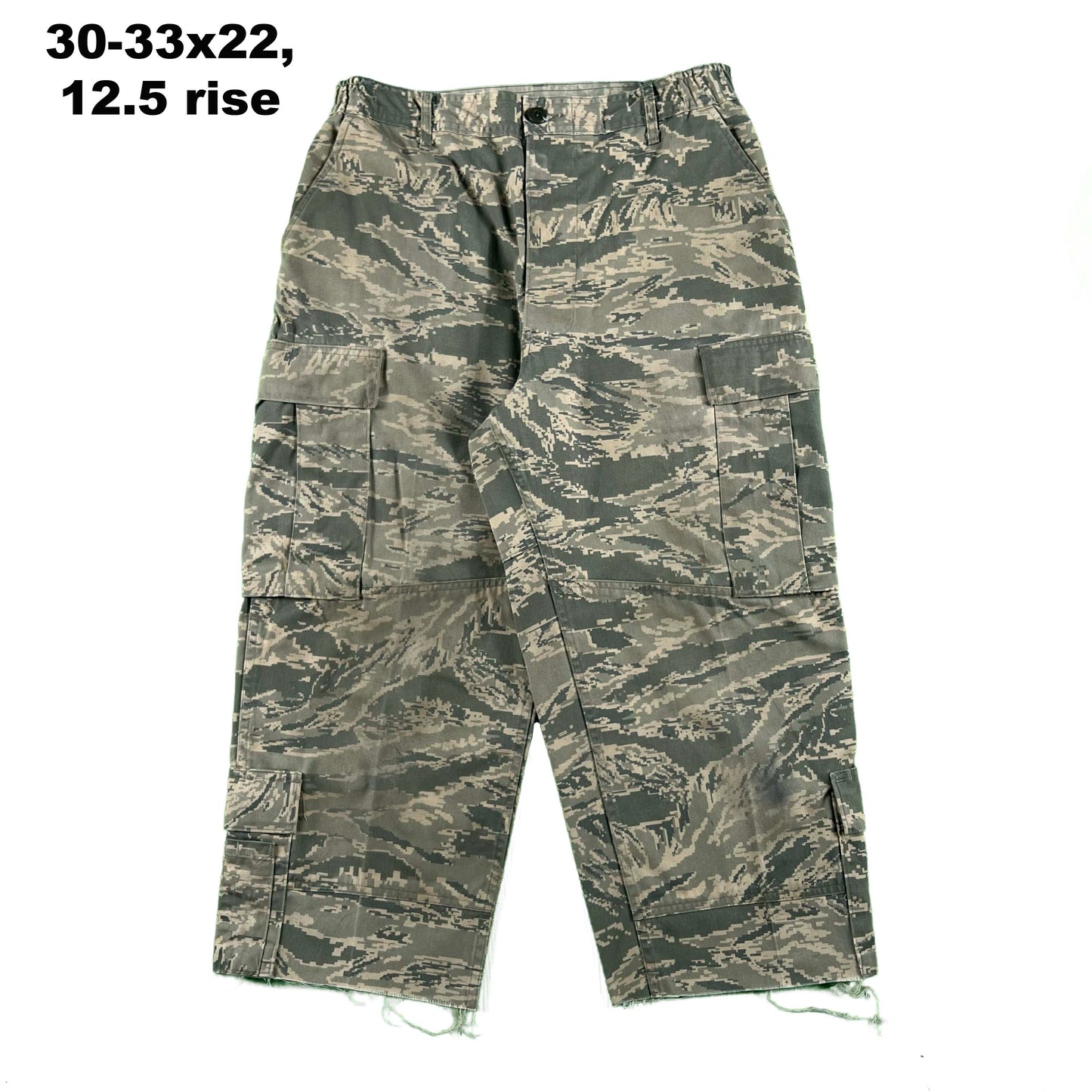 Vintage Chopped & Baggy Army Camo Cargo Shorts- SELECT PAIR