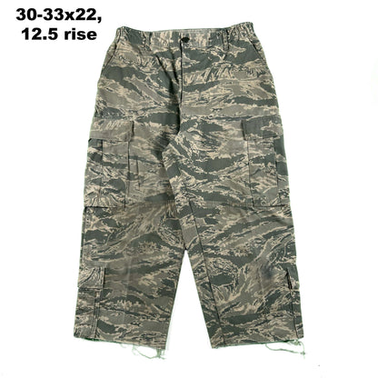 Vintage Chopped & Baggy Army Camo Cargo Shorts- SELECT PAIR