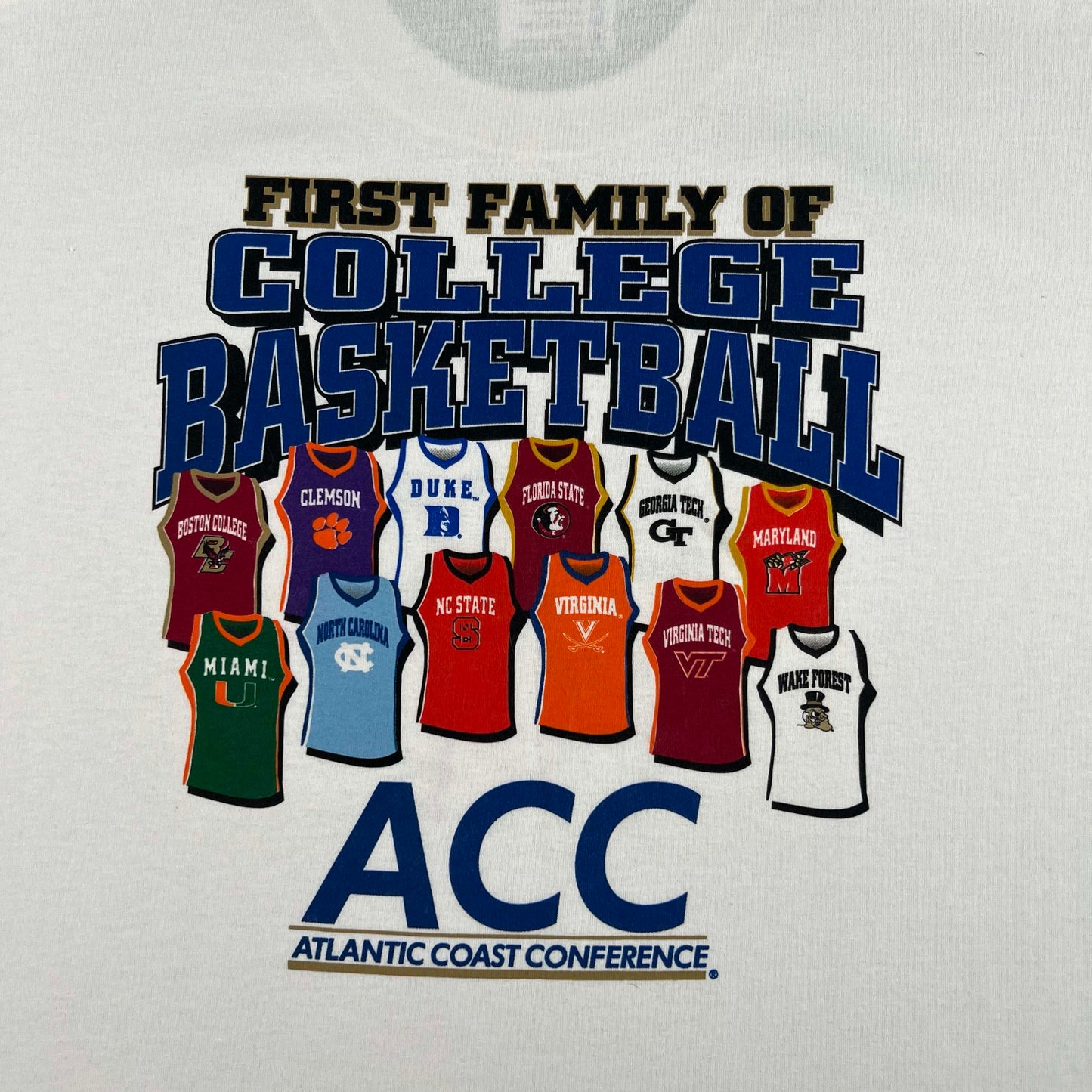 00s ACC College Basketball Tee- XXL