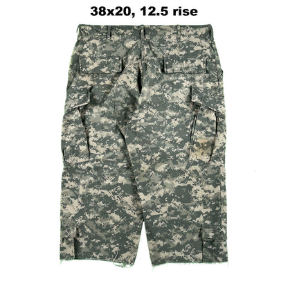 Vintage Chopped & Baggy Army Camo Cargo Shorts- SELECT PAIR