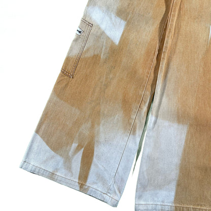 70s Sun Faded Orange Wide Leg Bell Bottoms- 27x34