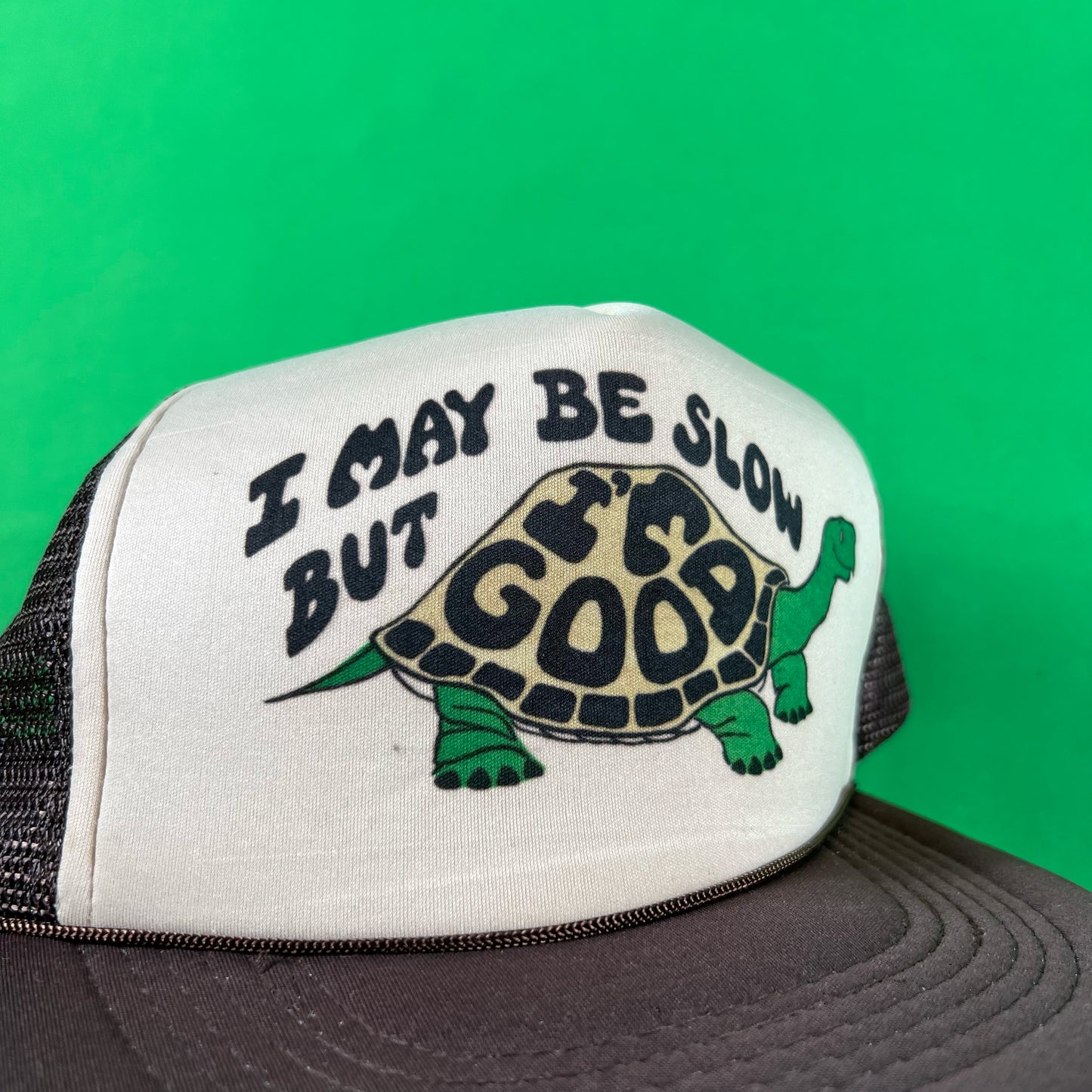 80s Slow and Steady Wins the Race Trucker Hat