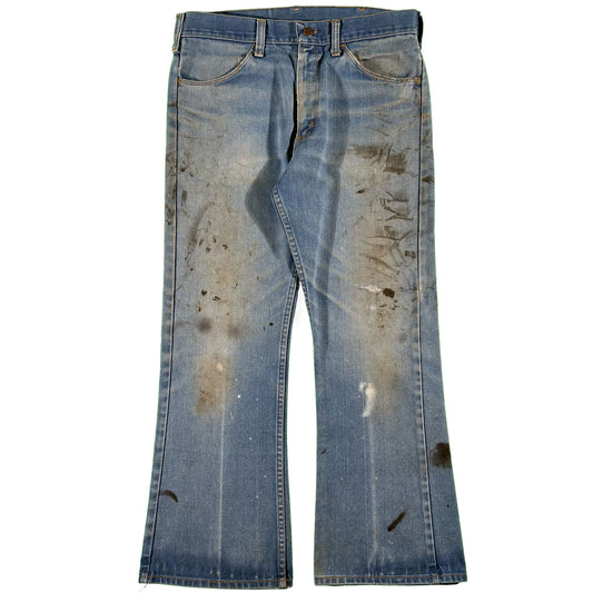 70s Denim Painter Flares- 32x28