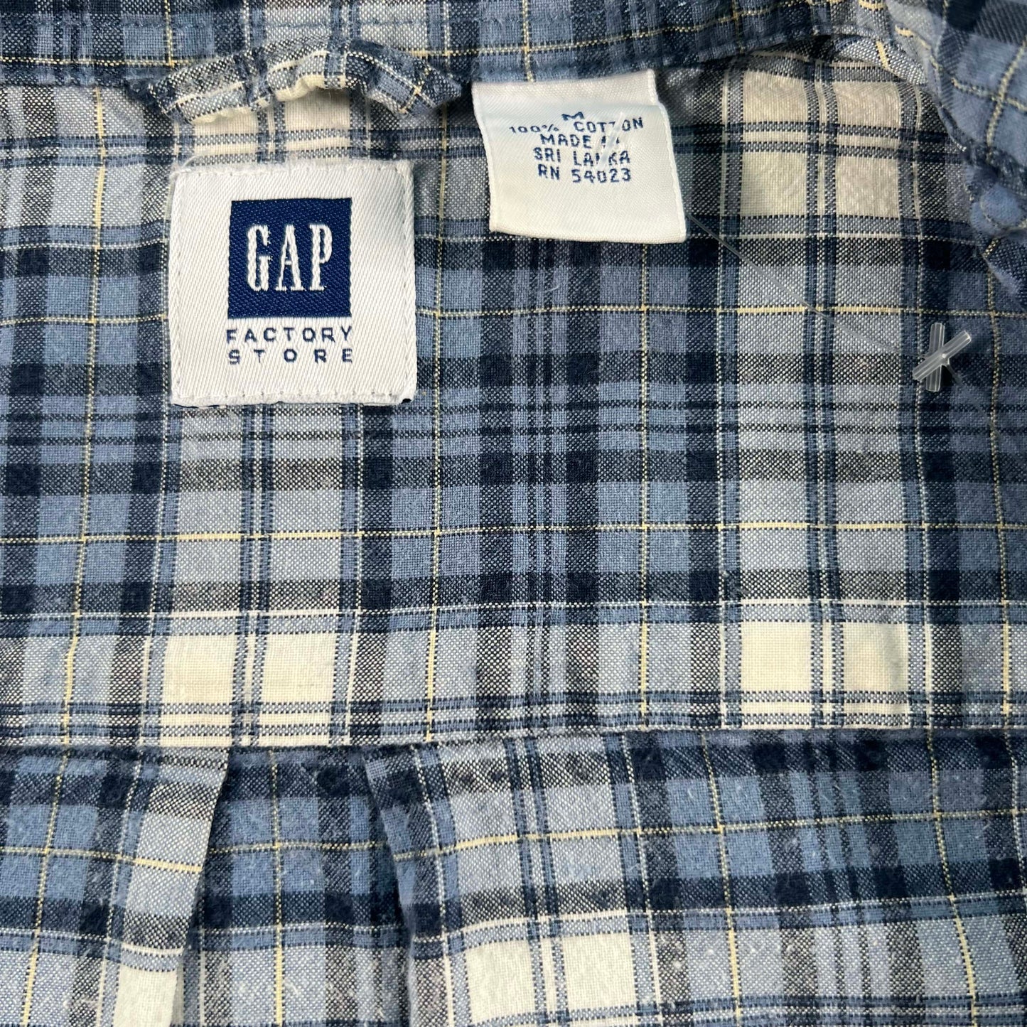 Vintage Gap Cropped Plaid Shirt & Waffle Knit Thermals- SELECT COMBO