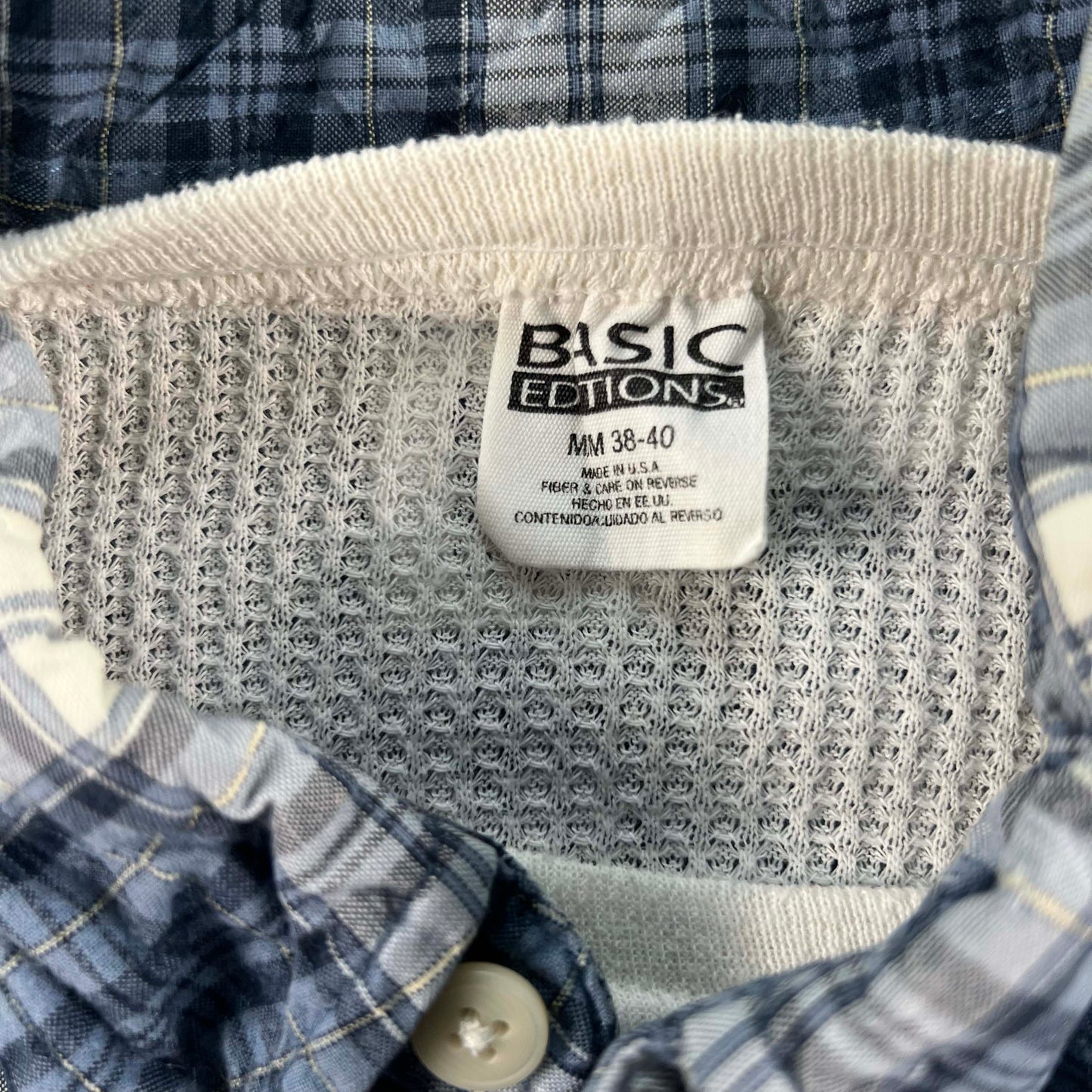 Vintage Gap Cropped Plaid Shirt & Waffle Knit Thermals- SELECT COMBO