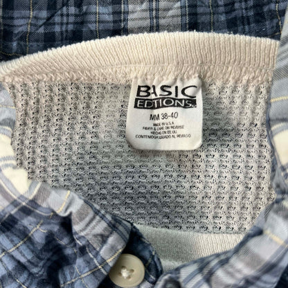 Vintage Gap Cropped Plaid Shirt & Waffle Knit Thermals- SELECT COMBO