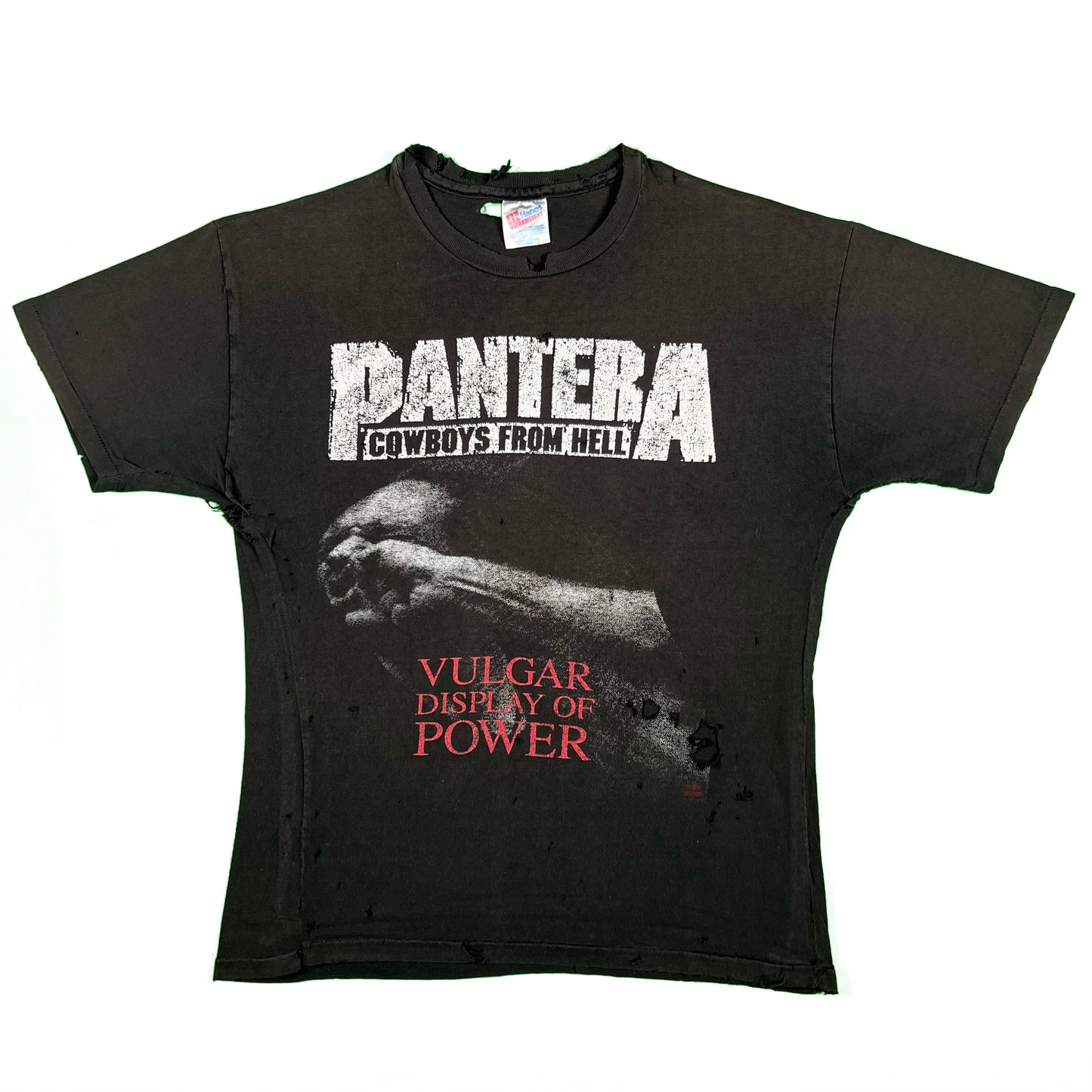 90s Pantera 'Cowboys from Hell' Thrashed Tee- M