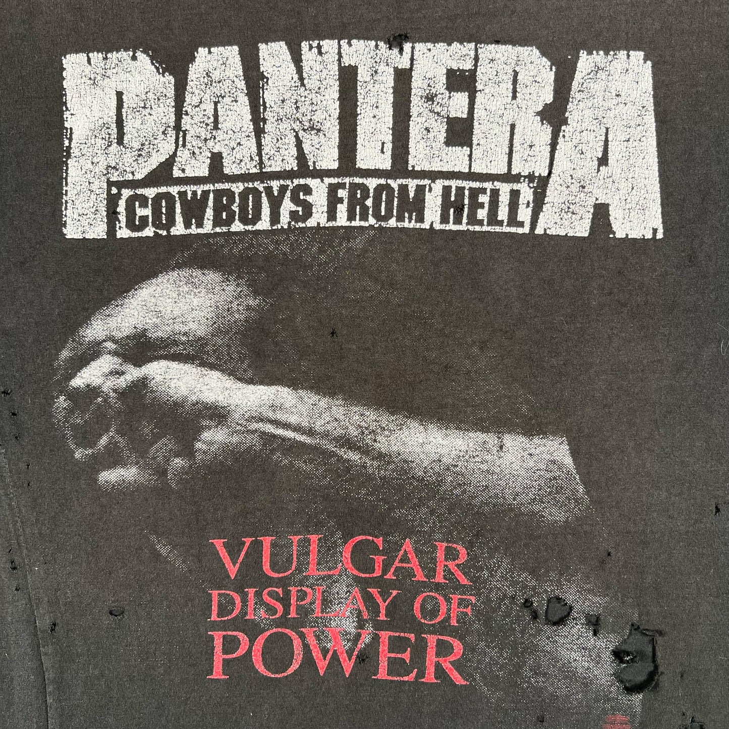 90s Pantera 'Cowboys from Hell' Thrashed Tee- M