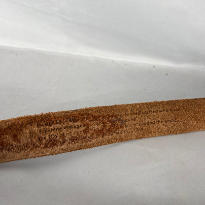 90s Black Leather Embellished Belt- 38"