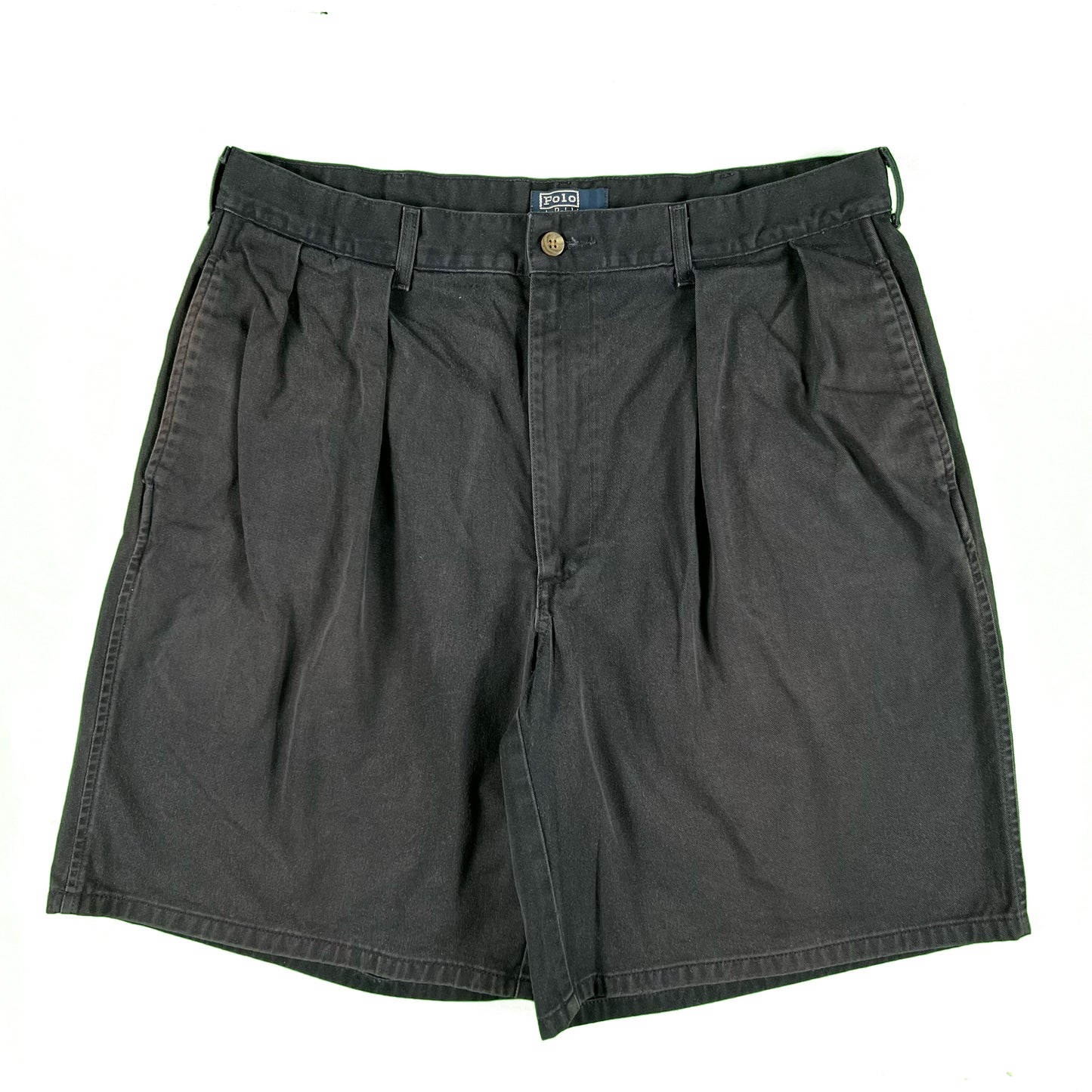 90s Polo RL Cotton Pleated Shorts- 33x9