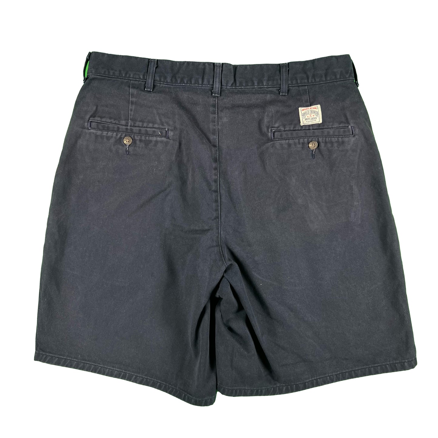 90s Polo RL Cotton Pleated Shorts- 33x9