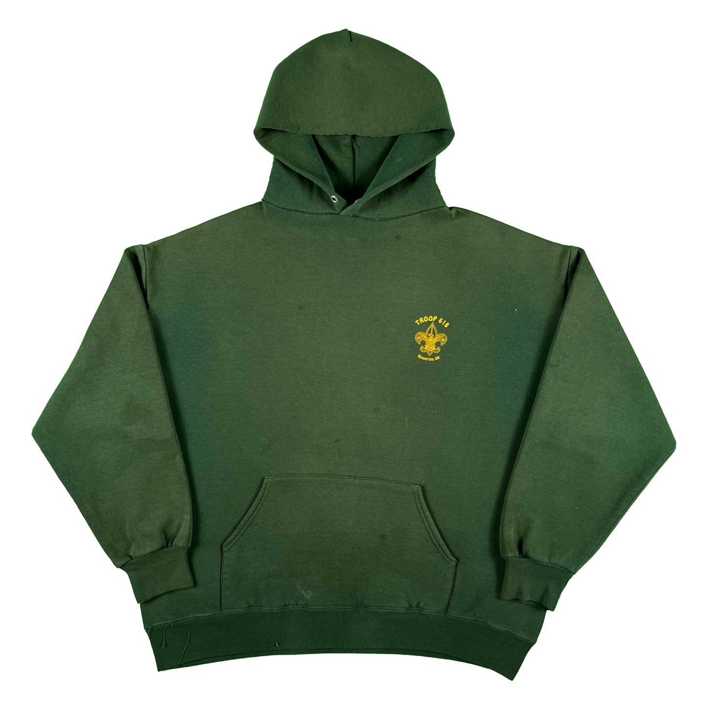 90s Forest Green Boy Scouts Hoodie- XL