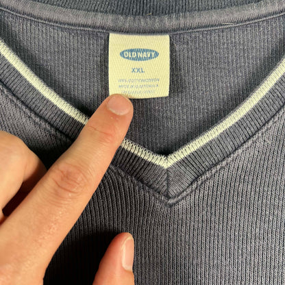 00s Old Navy Ribbed Pullover Top- XXL