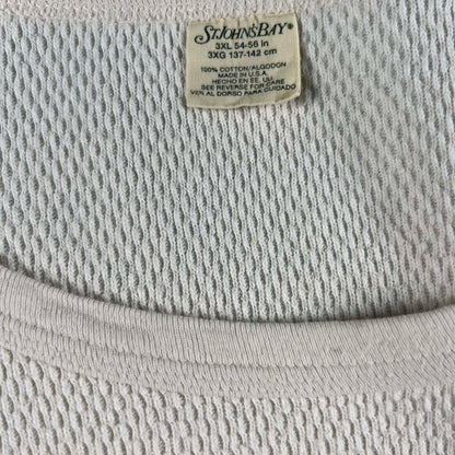 80s Big Short Sleeve Waffle Knit Thermal- XXL