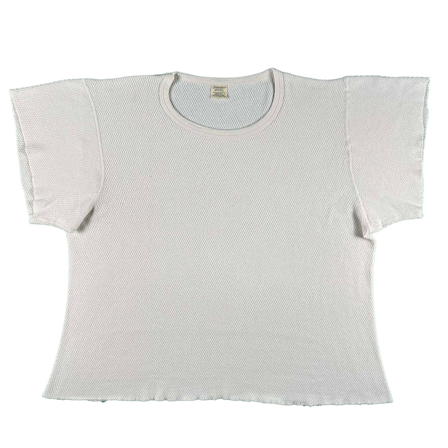 80s Big Short Sleeve Waffle Knit Thermal- XXL