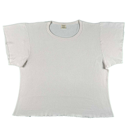 80s Big Short Sleeve Waffle Knit Thermal- XXL