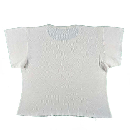 80s Big Short Sleeve Waffle Knit Thermal- XXL